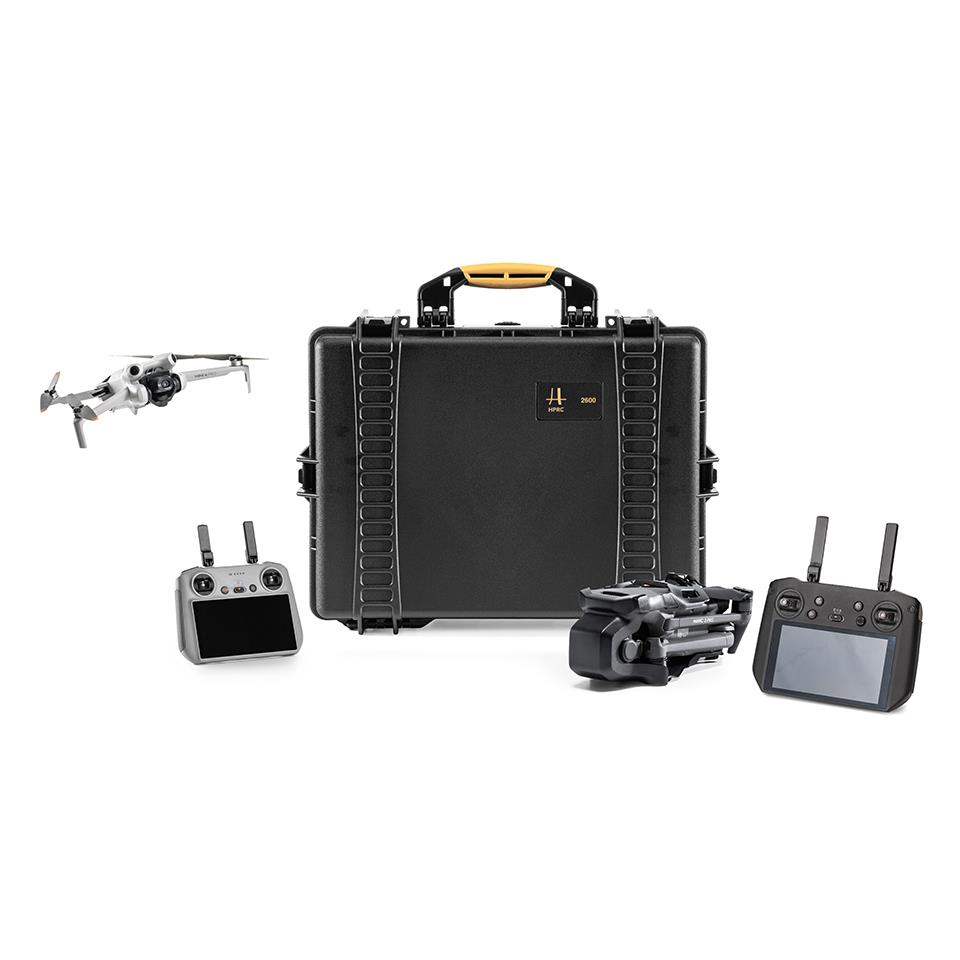 HPRC 2600 – DJI Mavic 3 Pro Cine i flygläge och DJI Mini 4