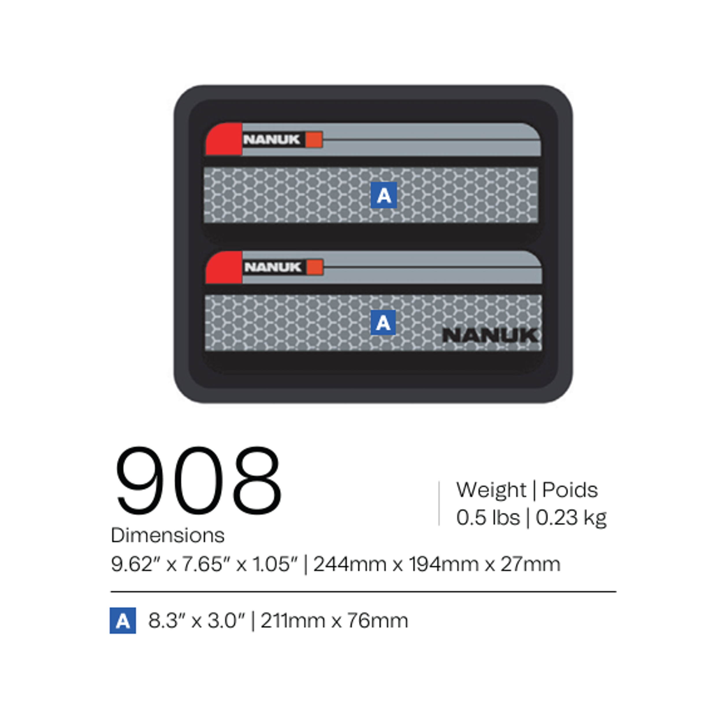 Lid organizer - Nanuk 908 - 2
