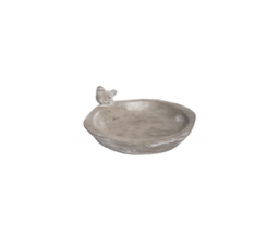 FÅGELBAD CEMENT GRÅ 26,5*27,5CM
