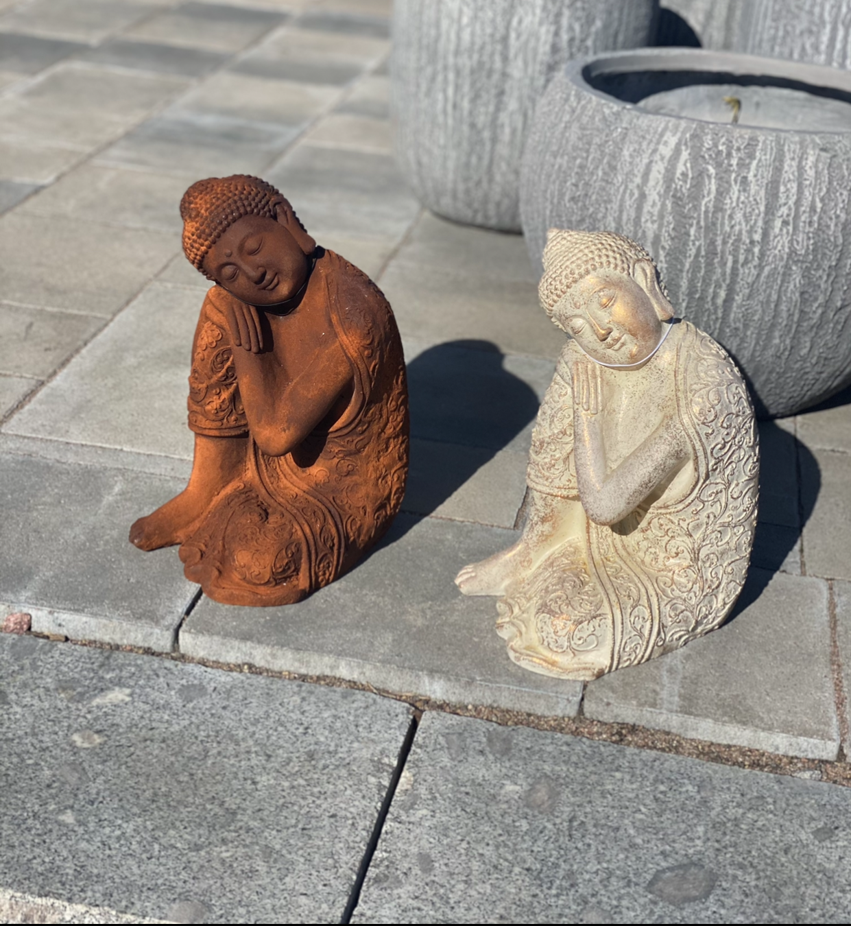 Buddha 24*34H Vila Rostfärgad