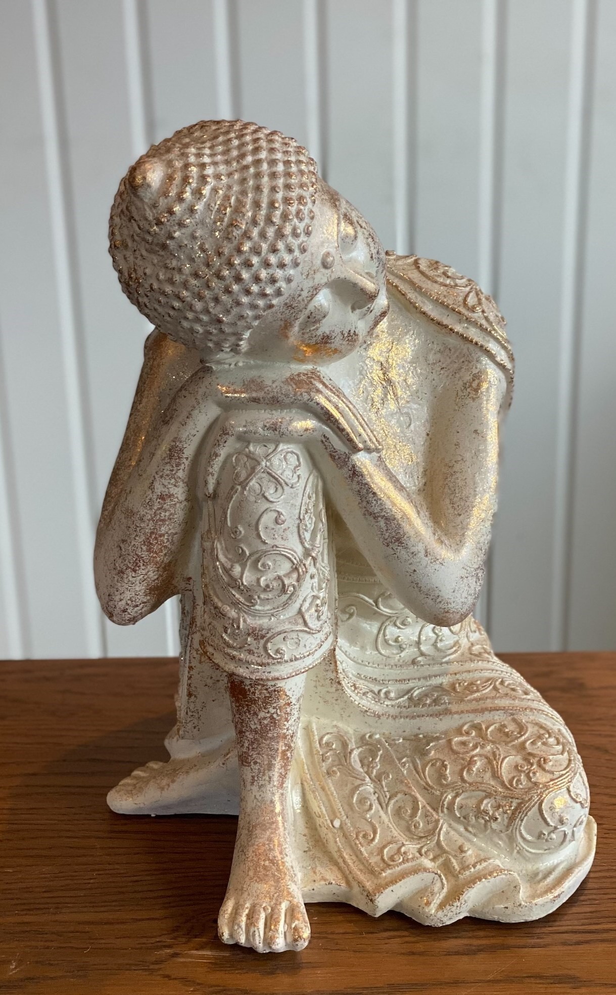 Buddha 24*34H Antikvit/guld vila