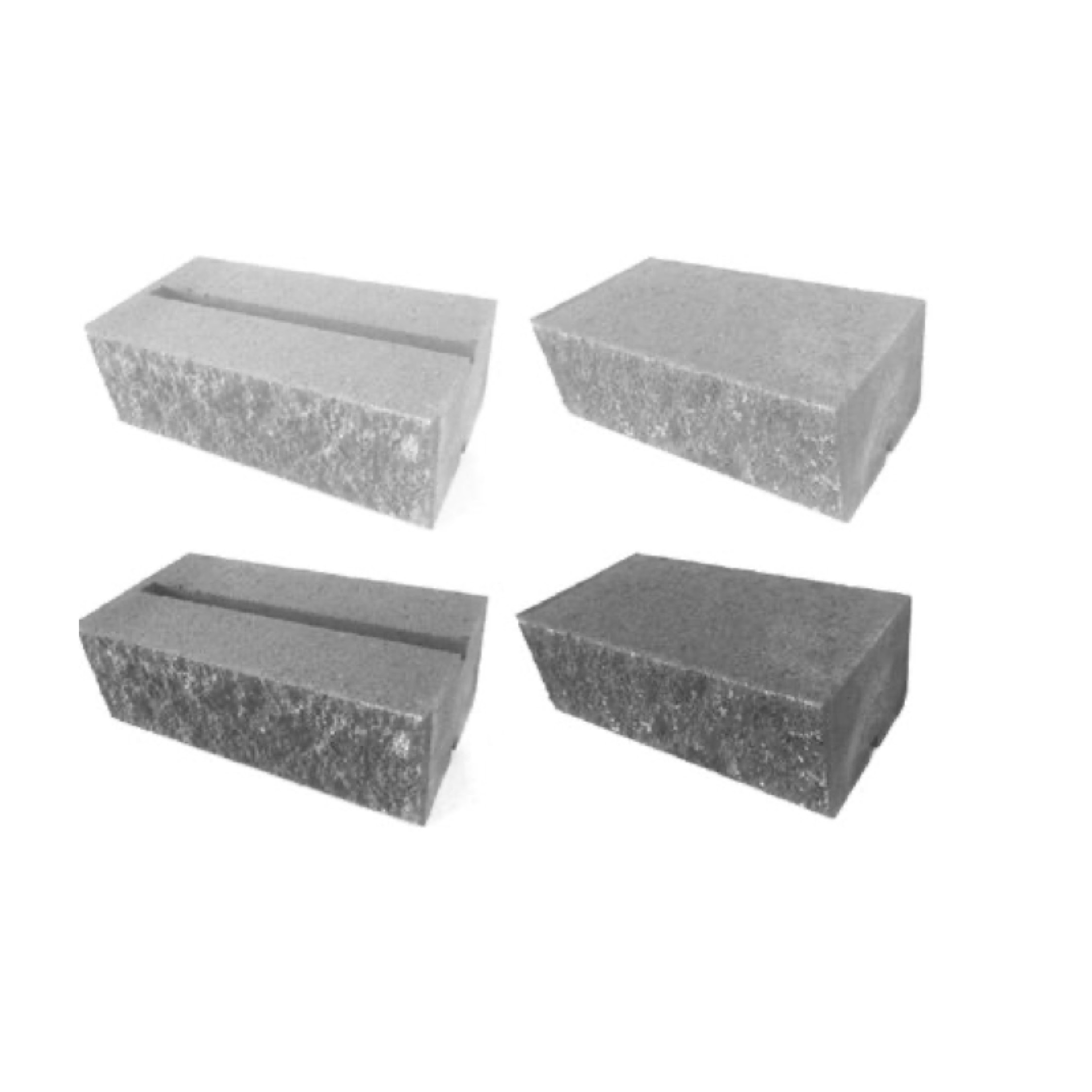 Knäckta Murblock Lock Skarp Kant