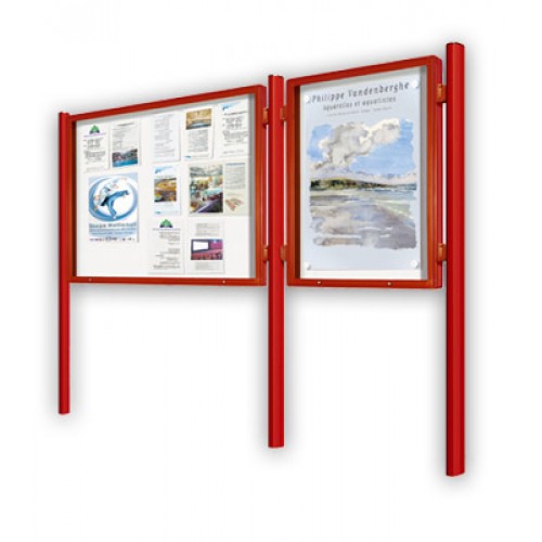 Informationstavla 2000 lackad ram Plexichocglas H 1000 x 1350 - 2