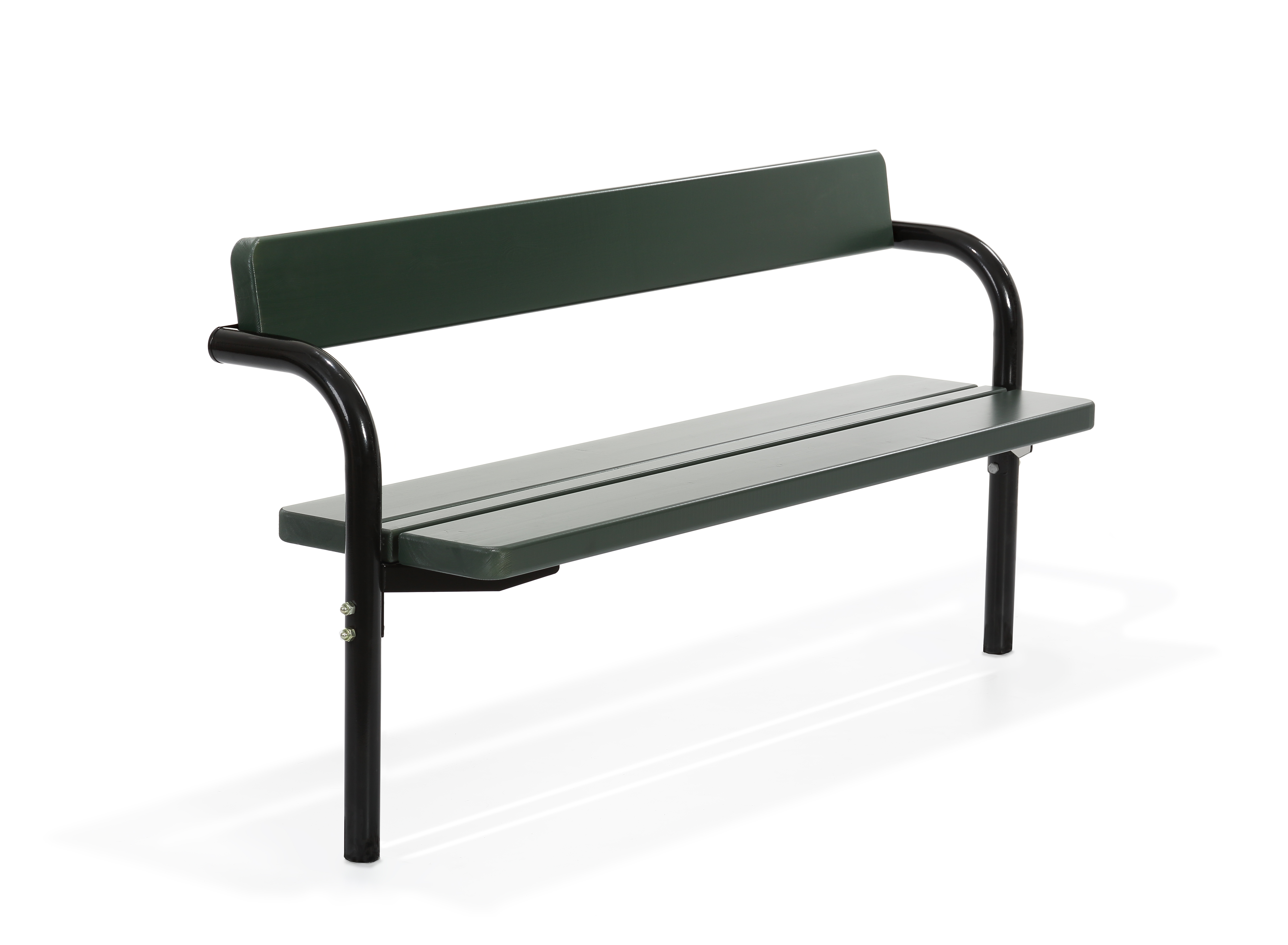 Parksoffa Rörkröken 160cm Grön/Svart