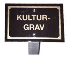 Skylt, Kulturgrav