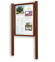 Informationstavla 1000 lackad ram Plexichocglas H 750 x 1000
