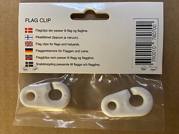 Flaggklipps plast 2-pack