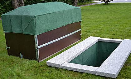 Gravklädsel 180 cm, Grön - 5