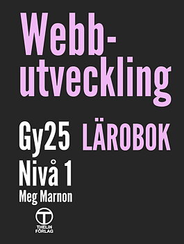 Webbutveckling Gy25 nivå 1 - referensex. Lärare