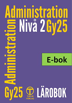 Administration Gy25 nivå 2 - Lärobok E-bok Elevlicens