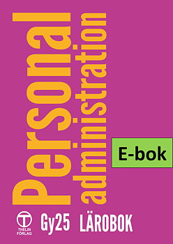 Personaladministration Gy25 - Lärobok E-bok Elevlicens