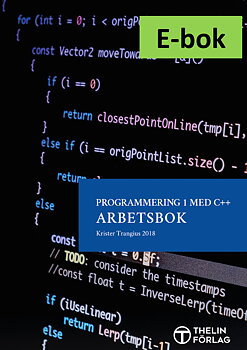 Programmering 1 med C++ V2018 - Arbetsbok E-bok Elevlicens