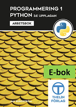 Programmering 1 med Python - Arbetsbok 3e upplagan E-bok Elevlicens