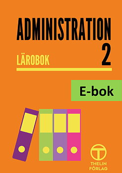 Administration 2  - Lärobok E-bok Elevlicens