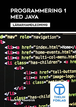Programmering 1 med Java - Lärarhandledning inkl USB