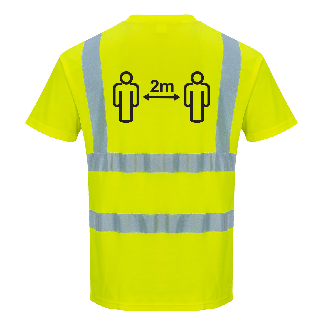 Social distansering t-shirt Hi-vis - 2