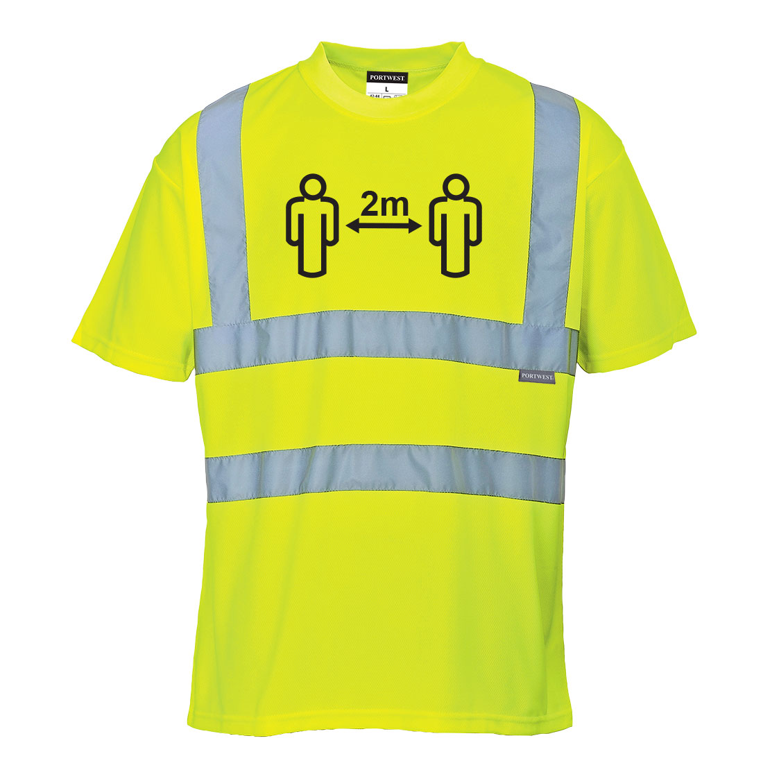 Social distansering t-shirt Hi-vis