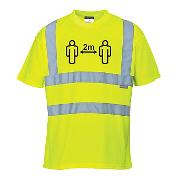 Social distansering t-shirt Hi-vis