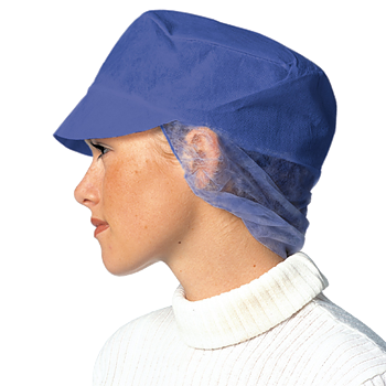 Skärmmössa Non Woven Blå -100st