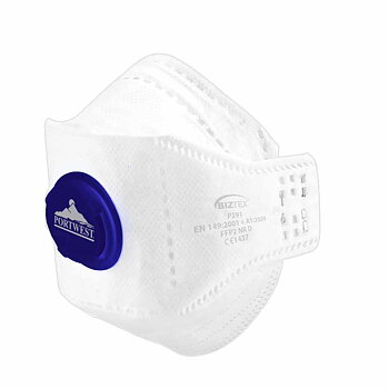 Ventilförsedd ihopvikbar skyddsmask- 10 st