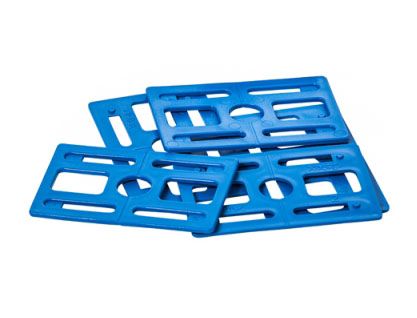 Pallbricka/ distanskloss Blå 2mm -24pack