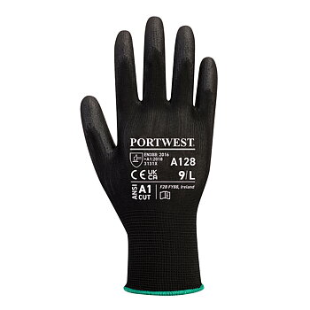 PU-handske Latexfri - svart