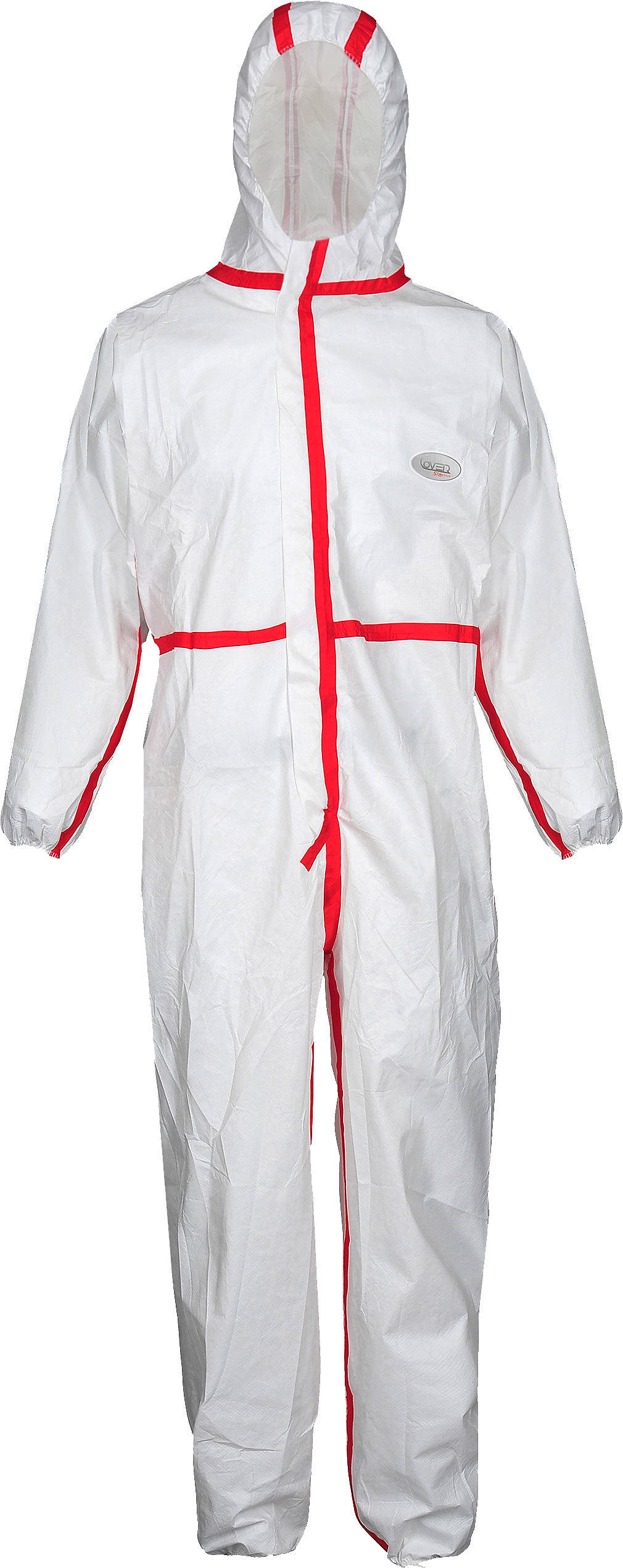 CoverStar Plus® Chemical protection coverall  - röd/vit