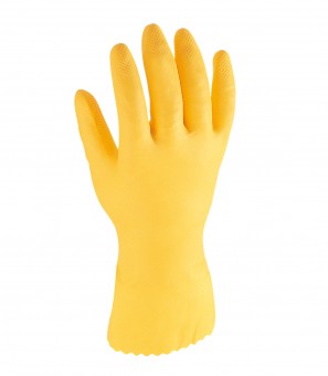Hushållshandske, latex - Färg: gul