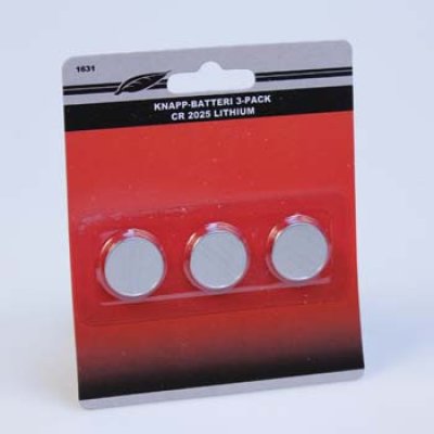 KNAPPBATTERI CR2025 3ST