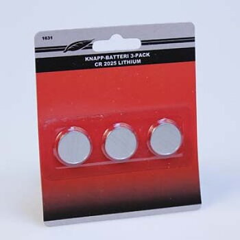 KNAPPBATTERI CR2025 3ST
