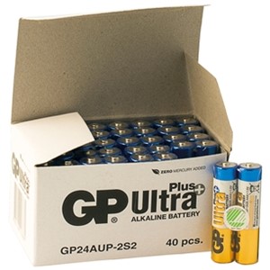 BATTERI GP AAA/40-PACK BULK LR03 ULTRA PLUS