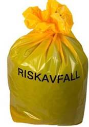 Riskavfallssäck Gul 125L - 2