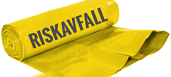Riskavfallssäck Gul 125L
