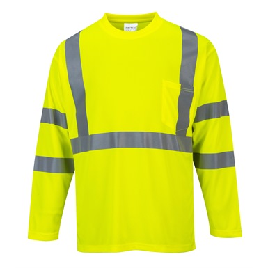  Hi-Vis Långärmad Pocket T-Shirt