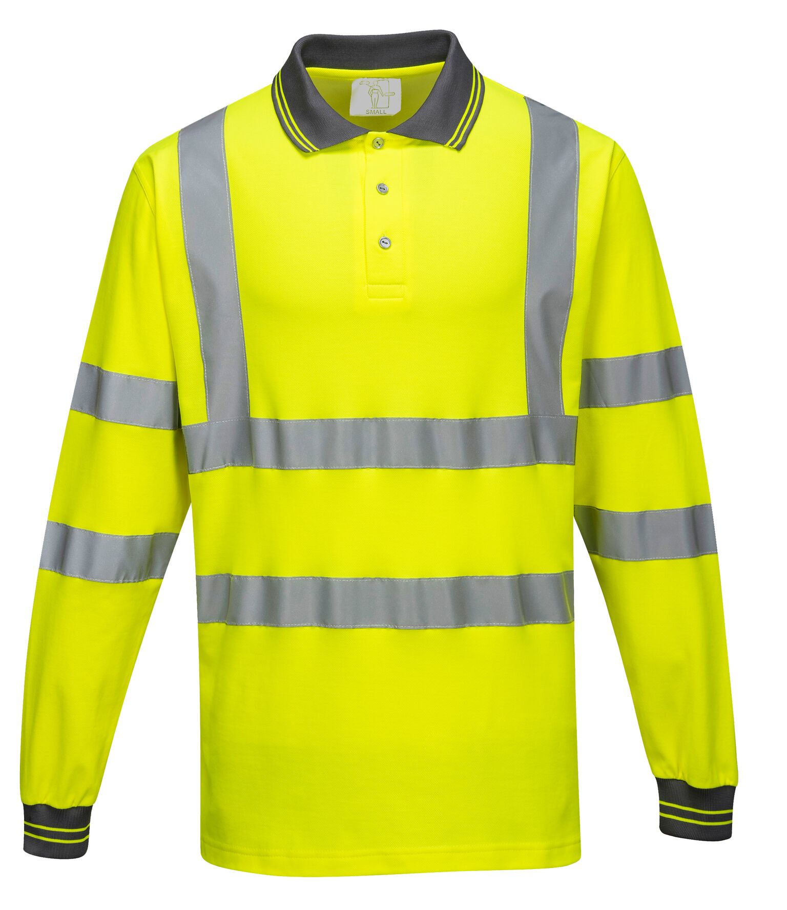 Långärmad bomulls polo - 3