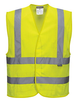 Hi-Vis Väst med Svarta Kontraster
