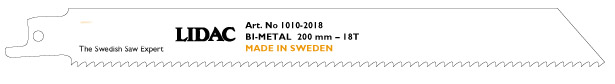 Tigersågsblad Bi-Metall 200mm - 50 pack (1,4)