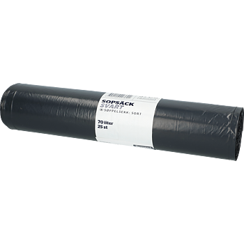 SOPSÄCK 70L SVART 40my
