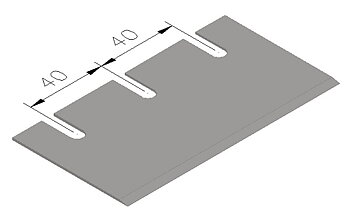 Mattstripperblad Rakt (Wolff junior) 120 x 65 x 1 mm