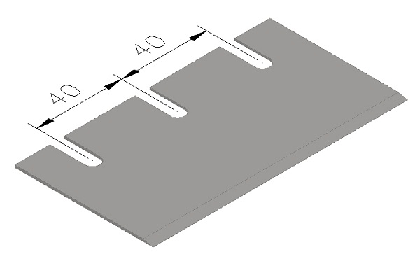 Mattstripperblad Rakt (Wolff junior) 120 x 65 x 1 mm
