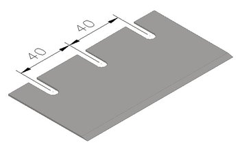 Mattstripperblad Rakt (Wolff junior) 120 x 65 x 1 mm