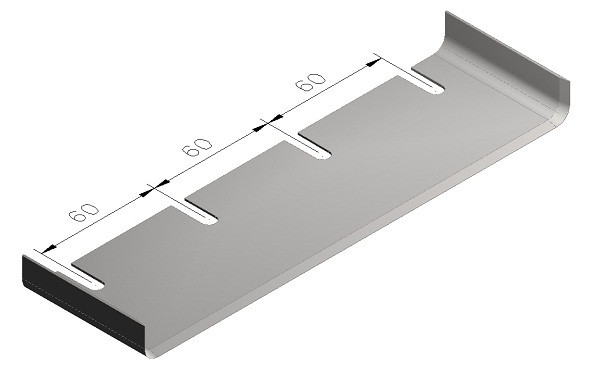 Mattstripperblad Uppvikt 225 x 65 x 1 mm