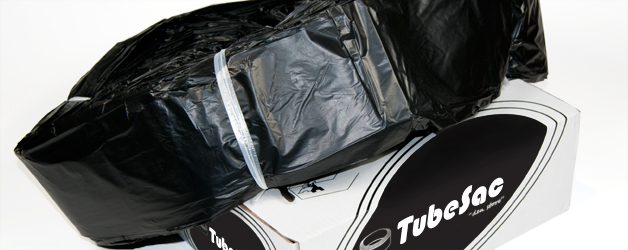 Tubesac- stor - rulle 100m svart