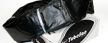 Tubesac- stor - rulle 100m svart