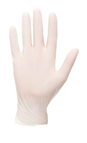 Puder fri Latex engångshandske (100st)