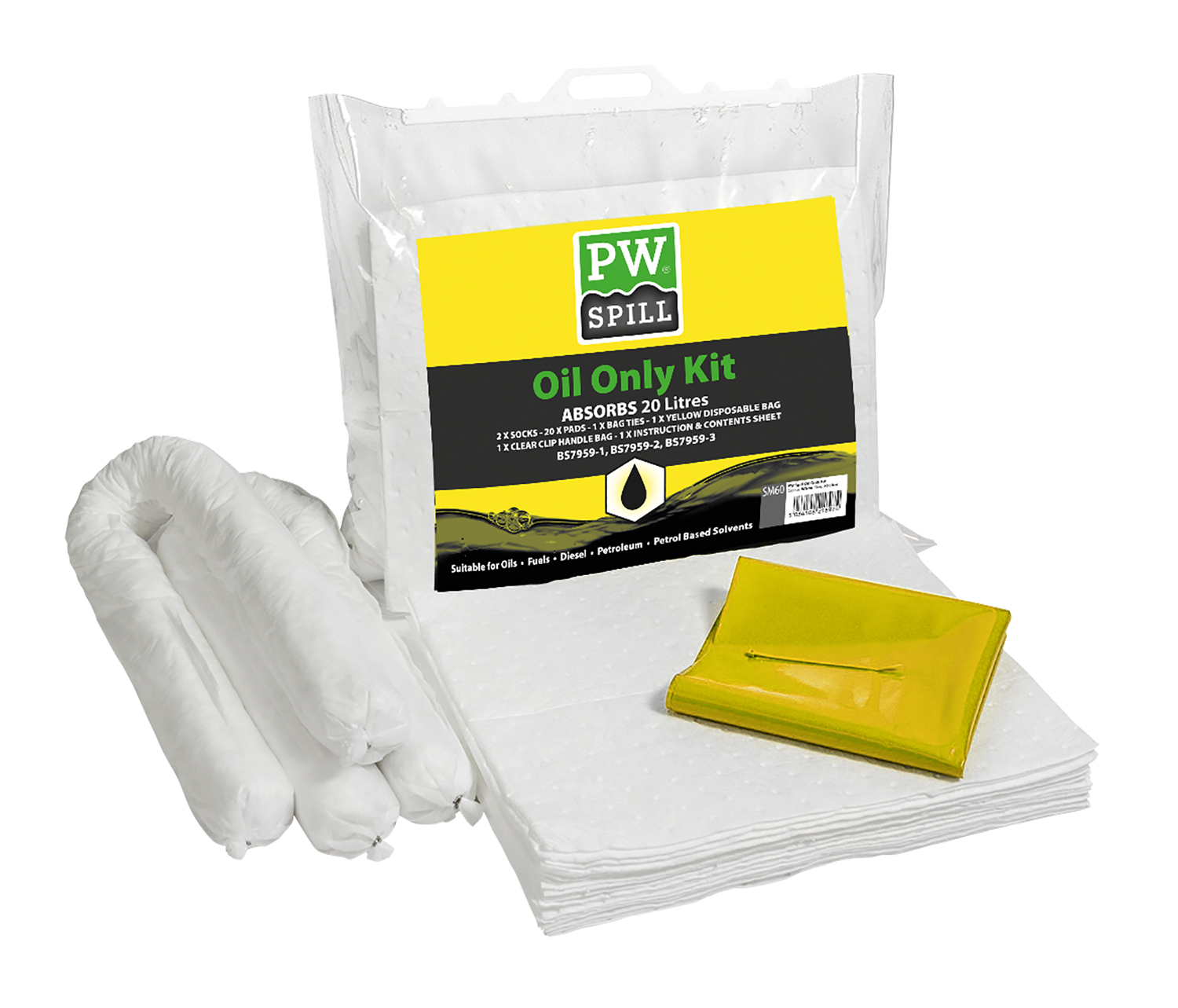 PW Spill 20 Liter Endast olja Kit - 2