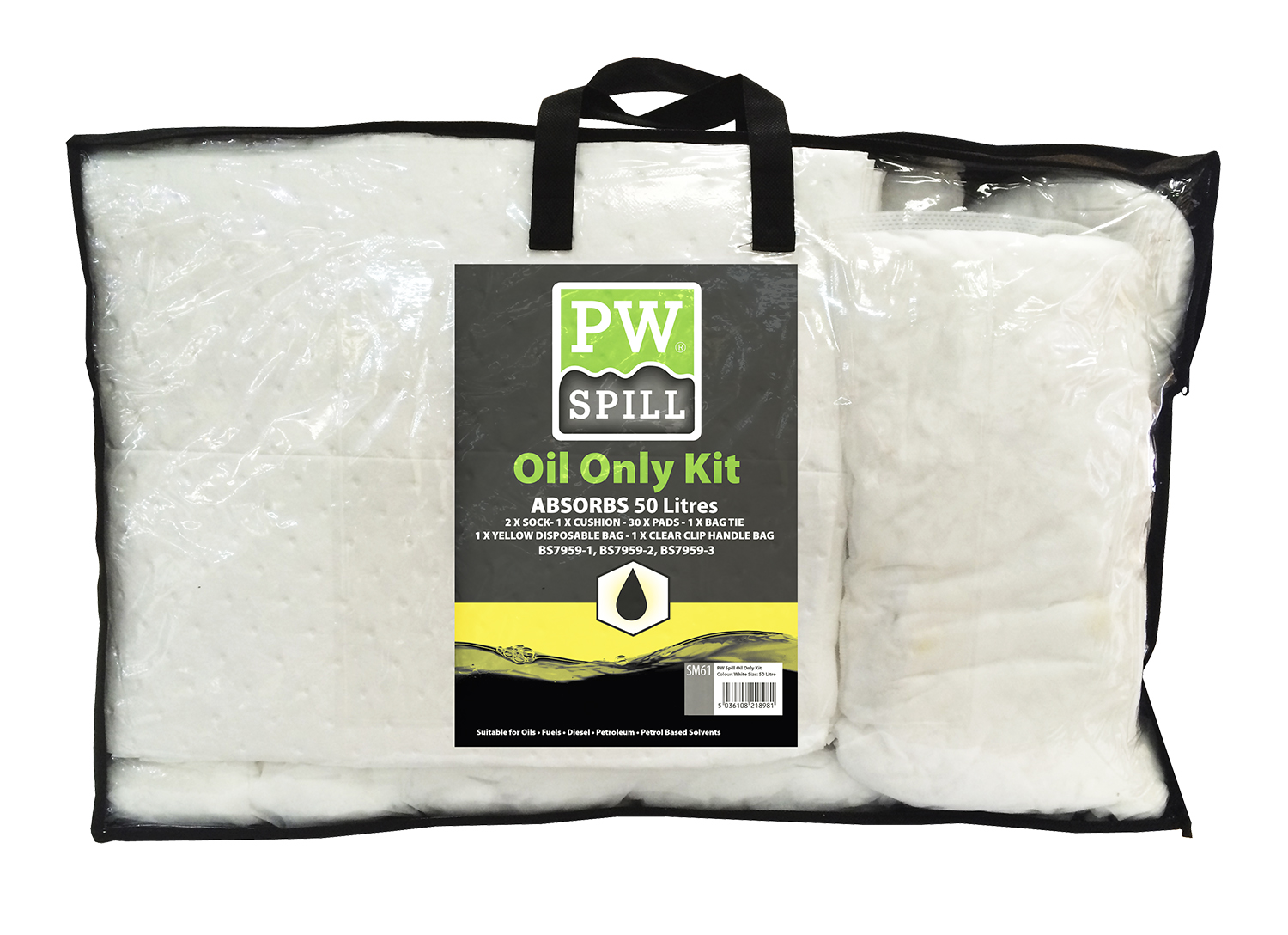 PW Spill 50 Liter Endast olje Kit - 2