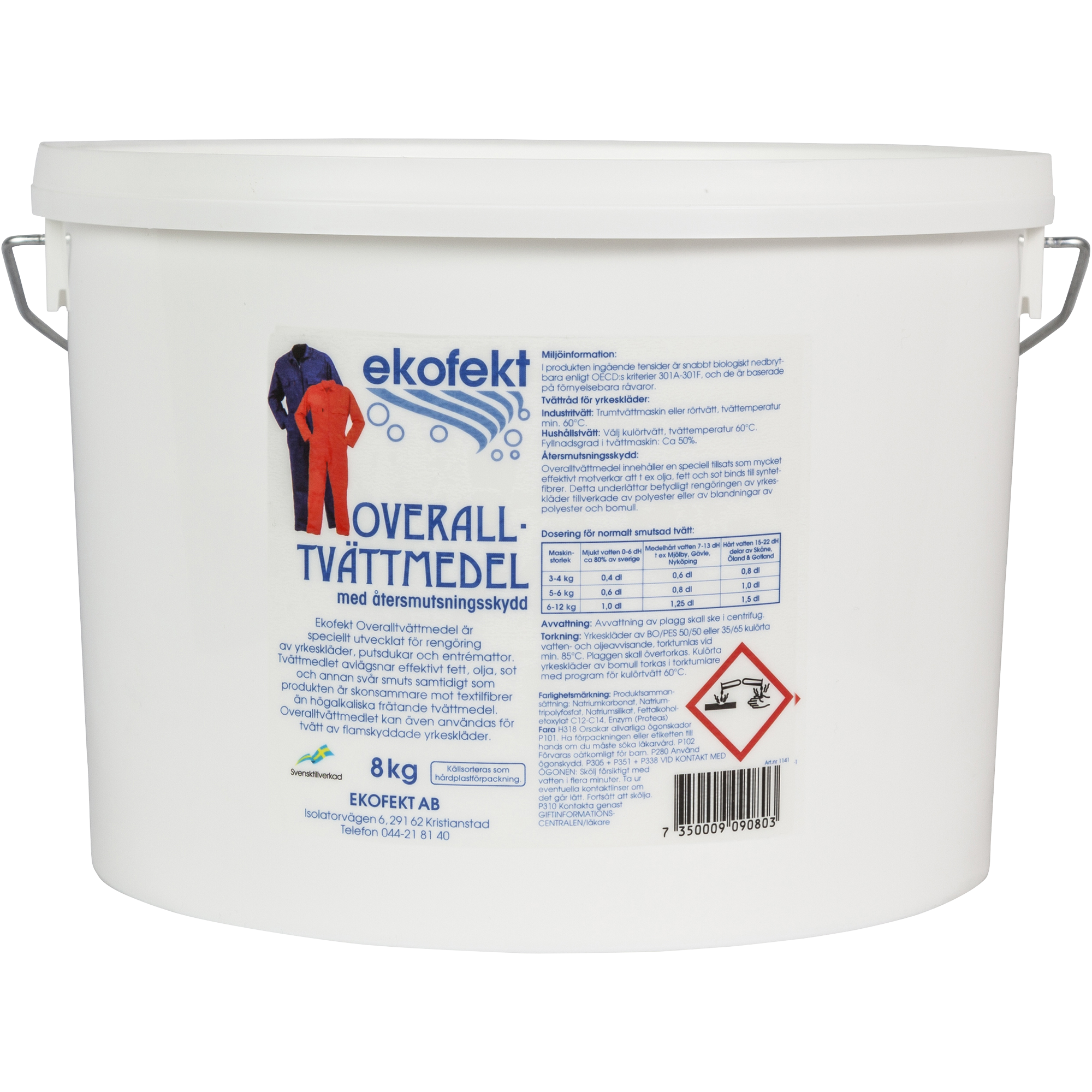 OVERALLTVÄTT 8 KG 