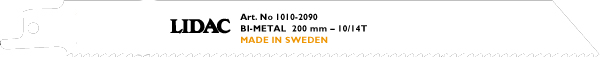 Tigersågsblad Bi-Metall 200mm - 50 pack