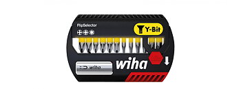 Bitsats FlipSelector Y-bits 25 mm - Phillips, Pozidriv, TORX®, 13 delar 1/4"